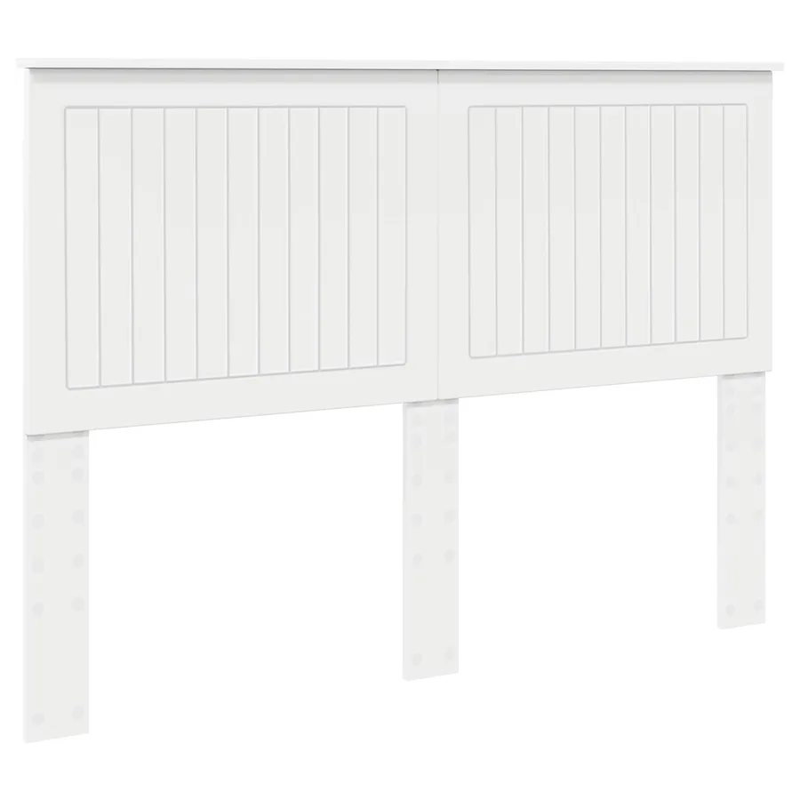 Tête de lit avec tête de lit Blanc 140 cm Bois d'ingénierie - 2