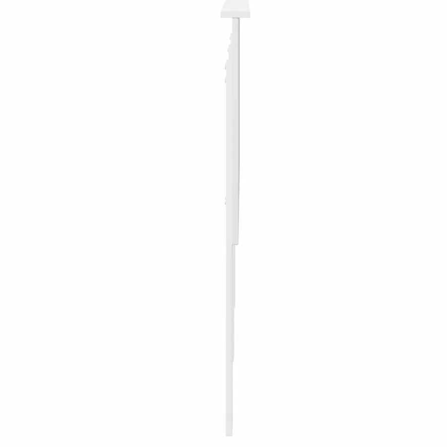 Tête de lit avec tête de lit Blanc 140 cm Bois d'ingénierie - 5