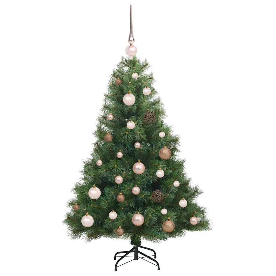 Sapin de Noël artificiel avec 150 LED Vert 120 cm PE et PVC - 4