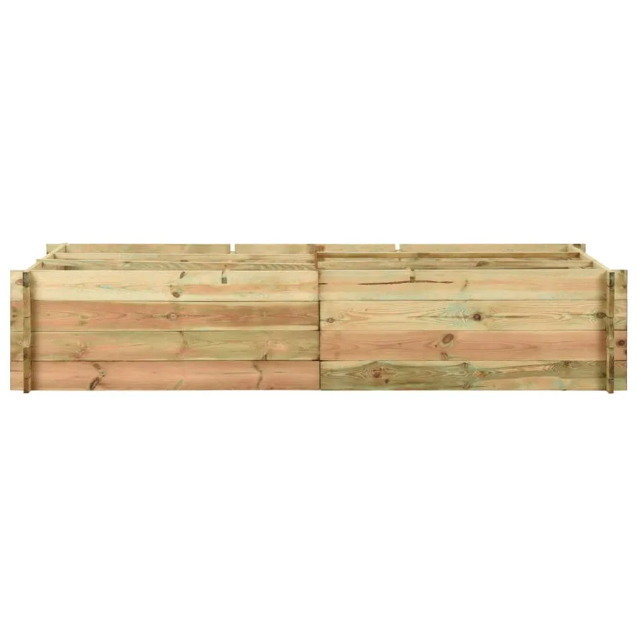 Jardinière pour légumes Bois de pin imprégné 197x100x40 cm - 2