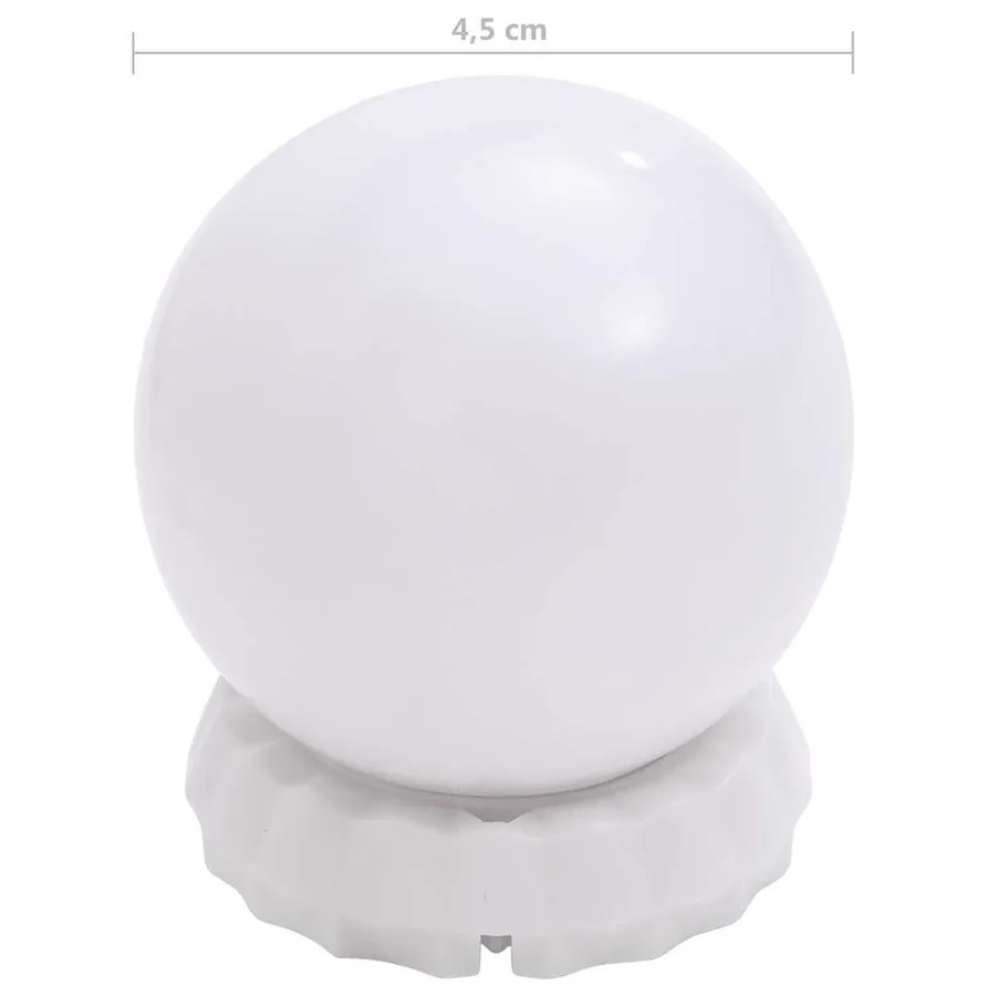 Lampe de miroir avec 8 ampoules LED Blanc chaud et blanc froid - 7