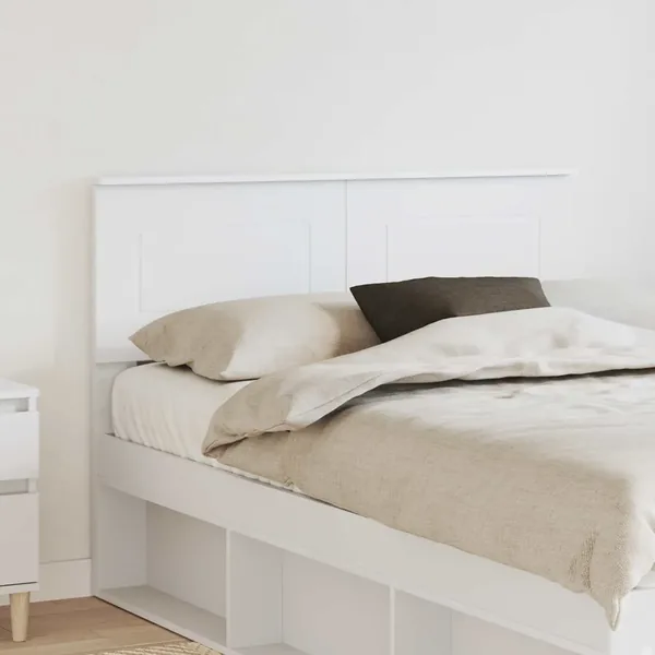 Tête de lit Blanc Bois d'ingénierie