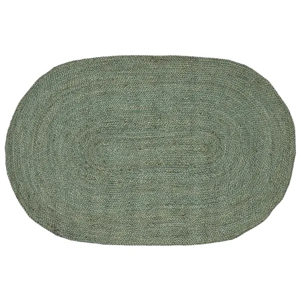 Tapis de surface Vert olive 122 x 183 cm Jute