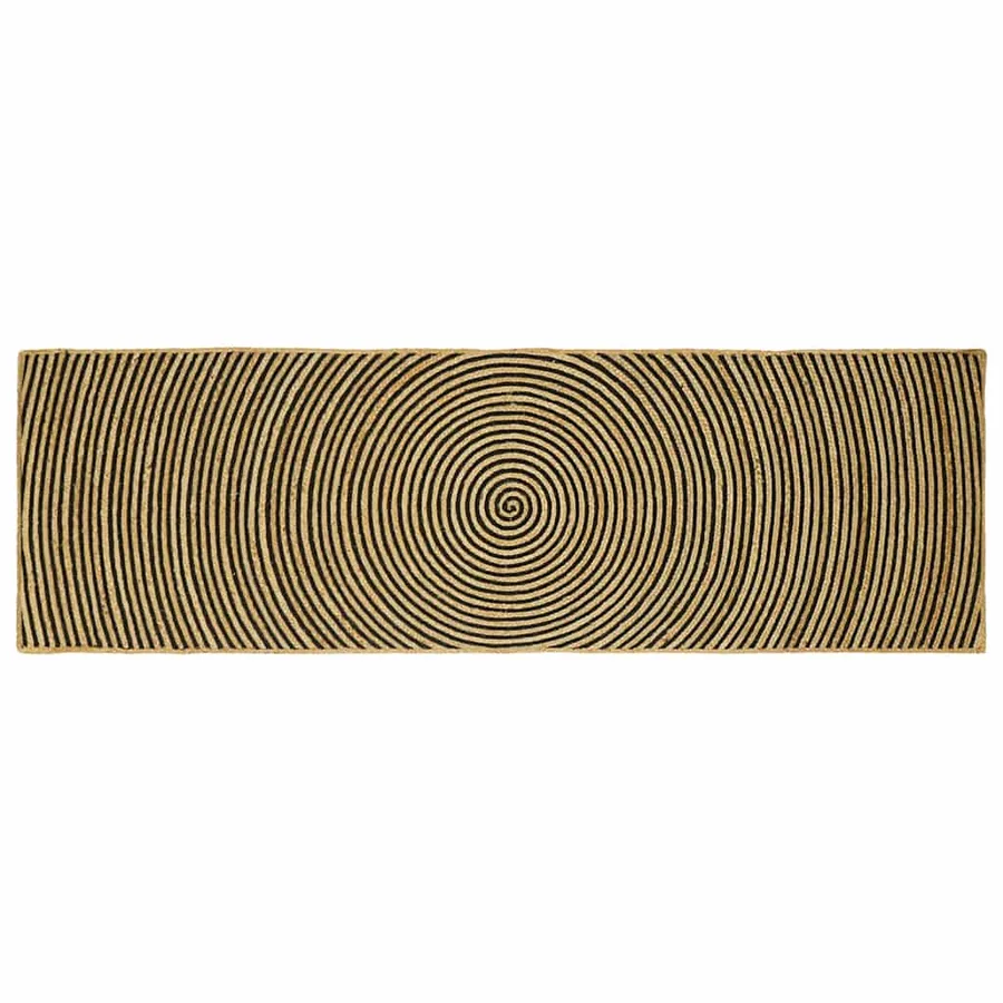 Tapis de surface Noir 80 x 250 cm Jute