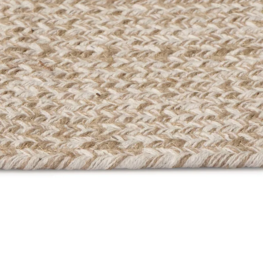 Tapis de surface Blanc 205 x 305 cm Jute - 5