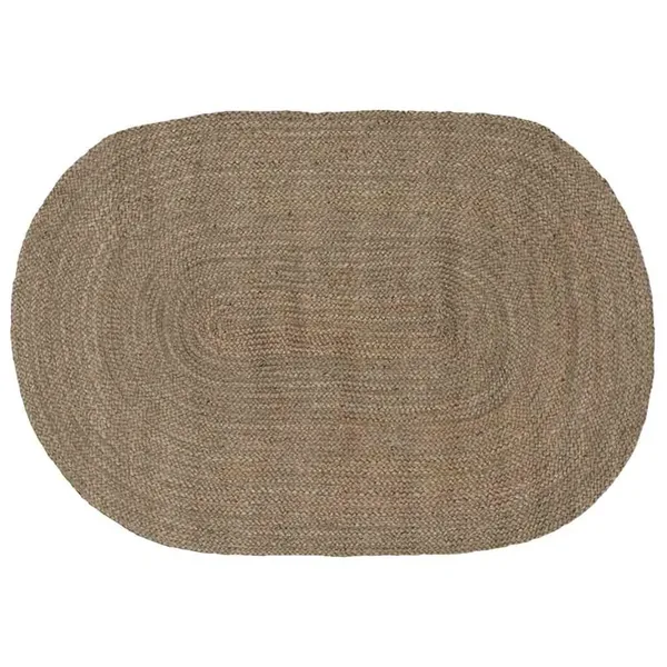 Tapis de surface Gris 122 x 183 cm Jute