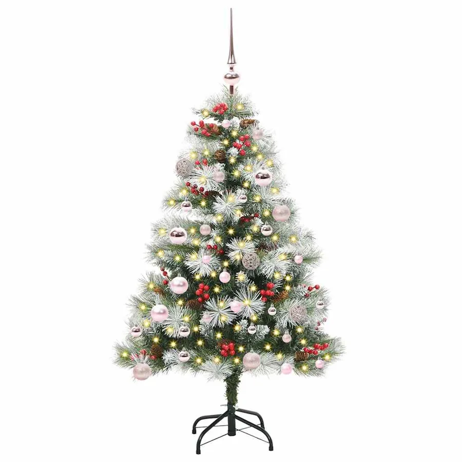 Sapin de Noël artificiel Vert et blanc 150 cm - 3