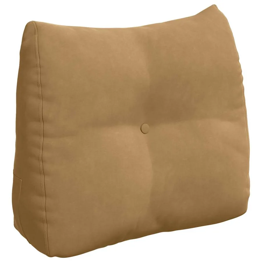 Coussin de Dos Marron 60 x 24 x 50 cm Velours - 2