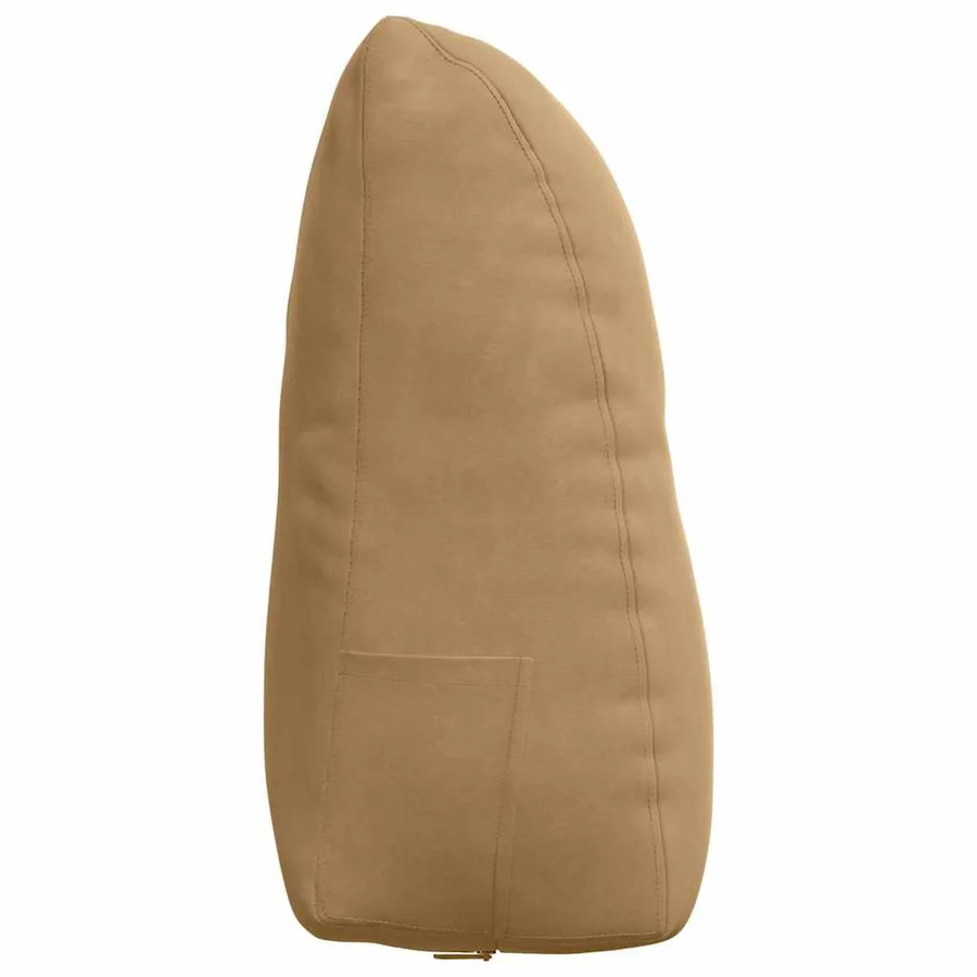 Coussin de Dos Marron 60 x 24 x 50 cm Velours - 7