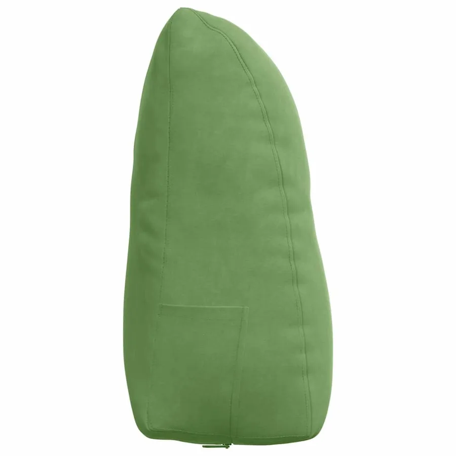 Coussin de Dos Vert clair 60 x 24 x 50 cm Velours - 7