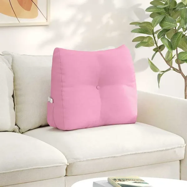 Coussin de Dos Rose 60 x 24 x 50 cm tissu
