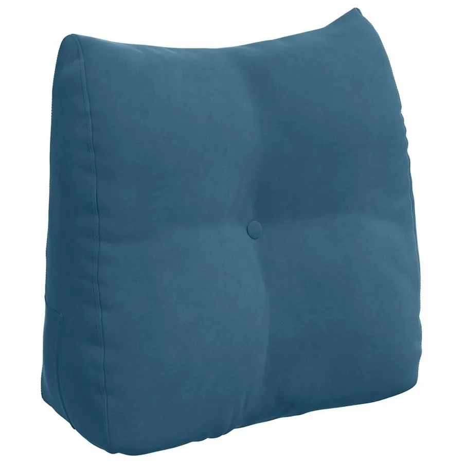 Coussin de Dos Bleu 45 x 24 x 50 cm Velours - 2