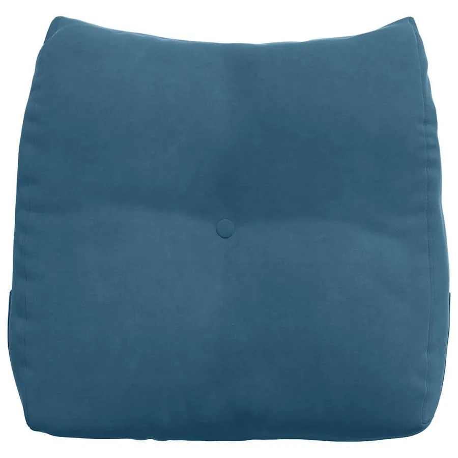 Coussin de Dos Bleu 45 x 24 x 50 cm Velours - 6