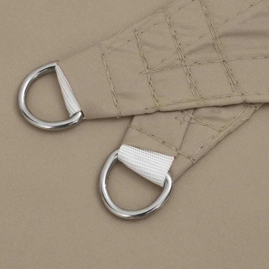 Voile de parasol tissu oxford rectangulaire 3,5x5 m taupe - 6