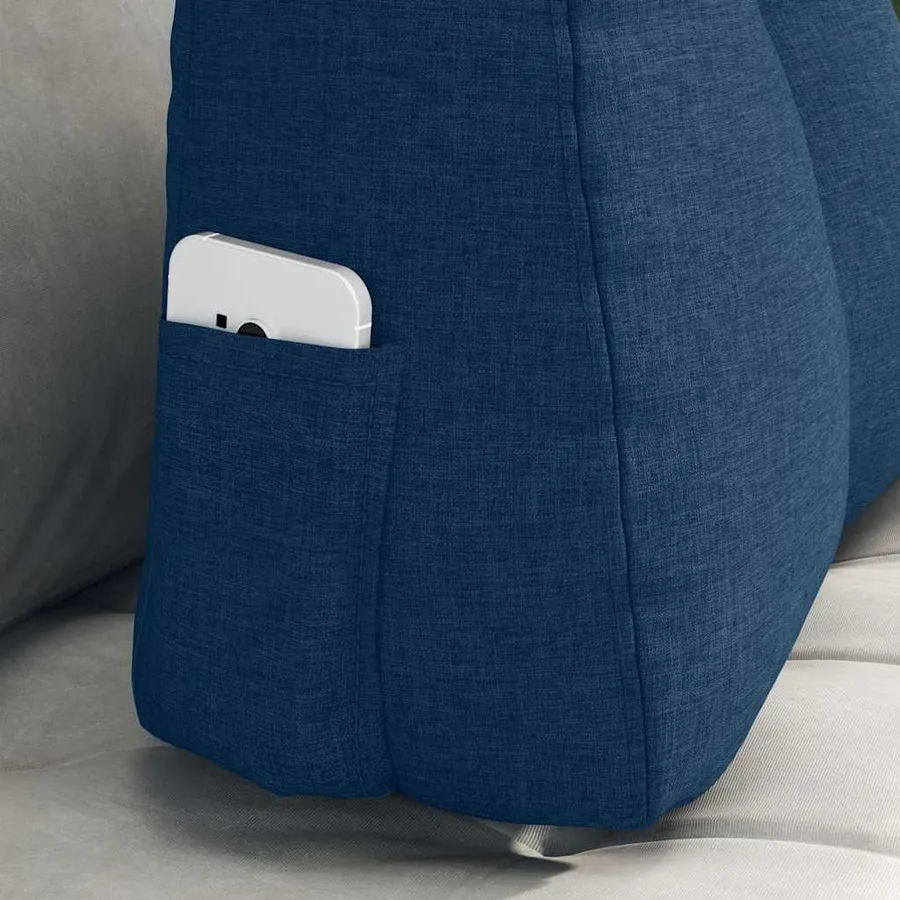 Coussin de Dos Bleu 60 x 24 x 50 cm tissu - 5