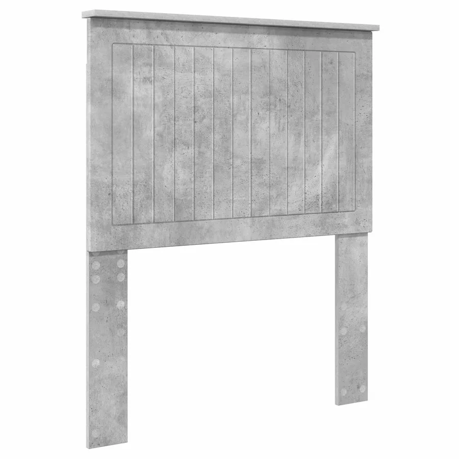 Tête de lit avec tête de lit Gris béton 80 cm Bois d'ingénierie - 2