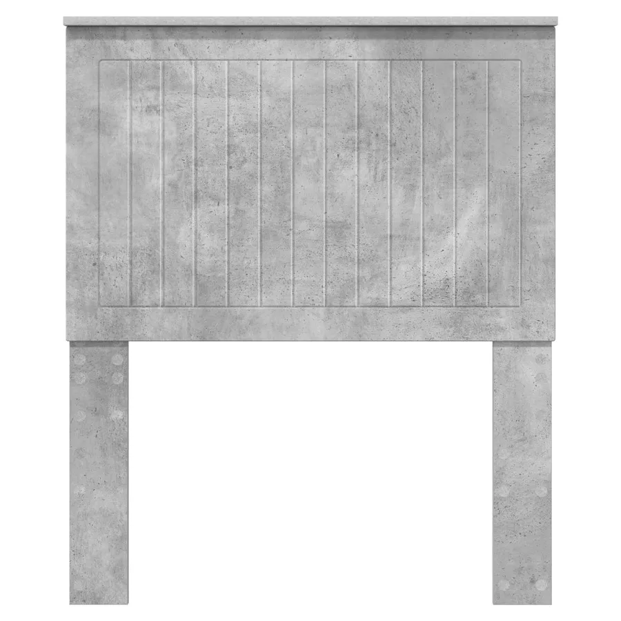 Tête de lit avec tête de lit Gris béton 80 cm Bois d'ingénierie - 4
