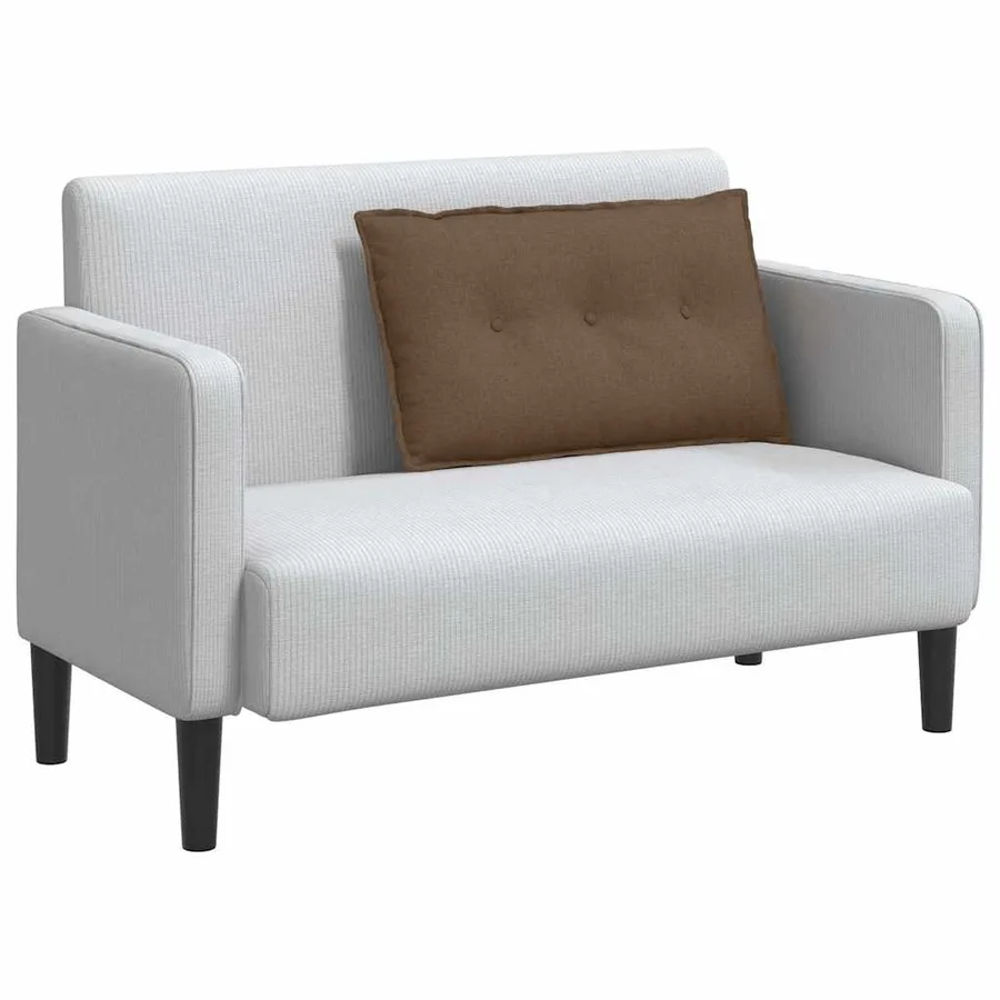 Coussin de Dos Marron 80 x 19 x 50 cm tissu - 3