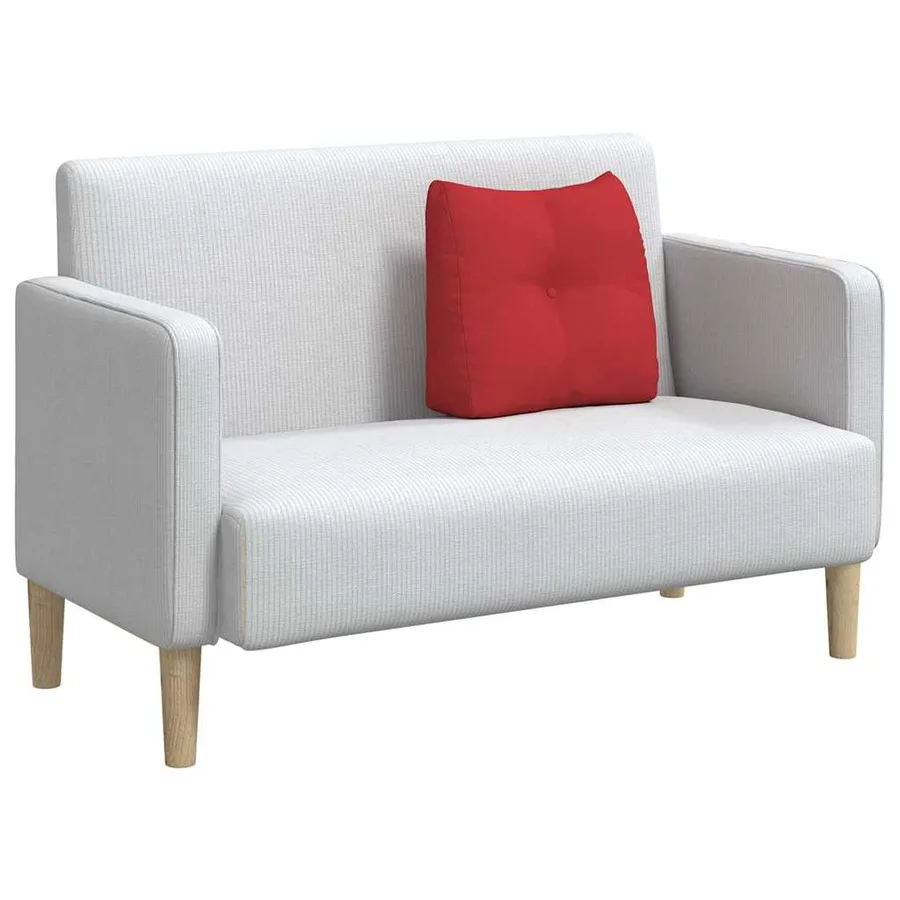 Coussin de Dos Rouge 45 x 24 x 50 cm tissu - 3