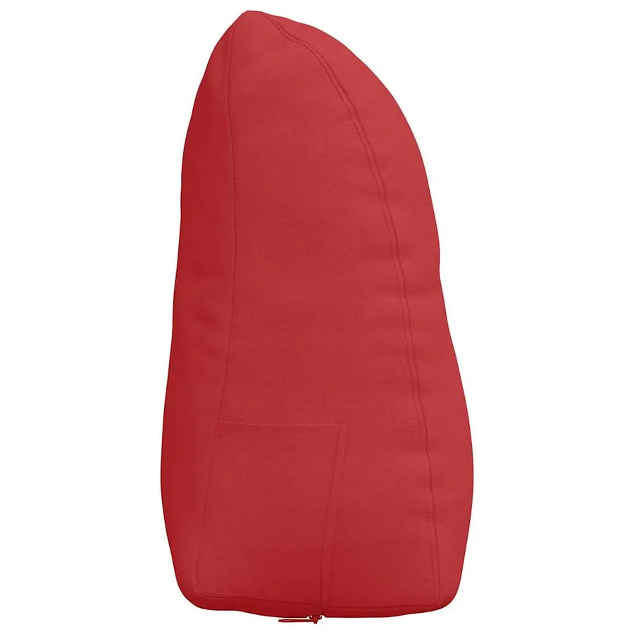 Coussin de Dos Rouge 45 x 24 x 50 cm tissu - 7