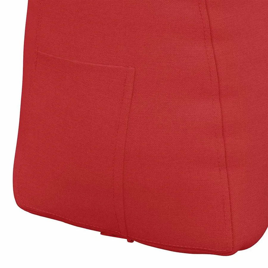 Coussin de Dos Rouge 45 x 24 x 50 cm tissu - 9