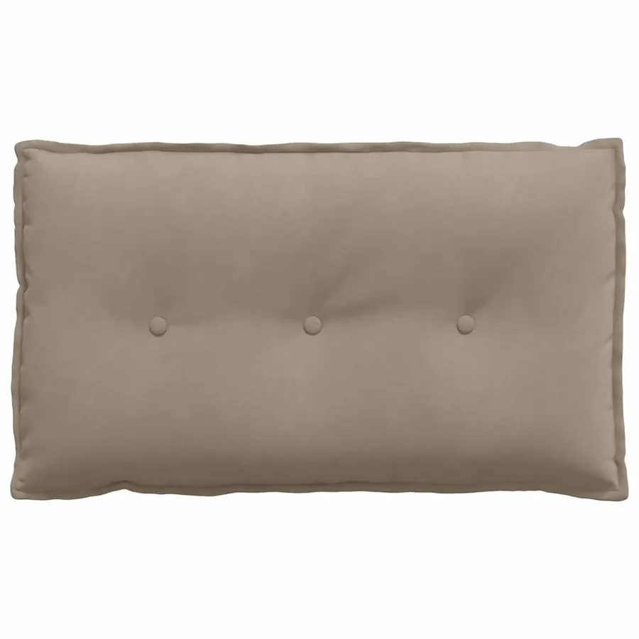 Coussin de Dos Taupe 80 x 50 cm Tissu en microfibre - 5