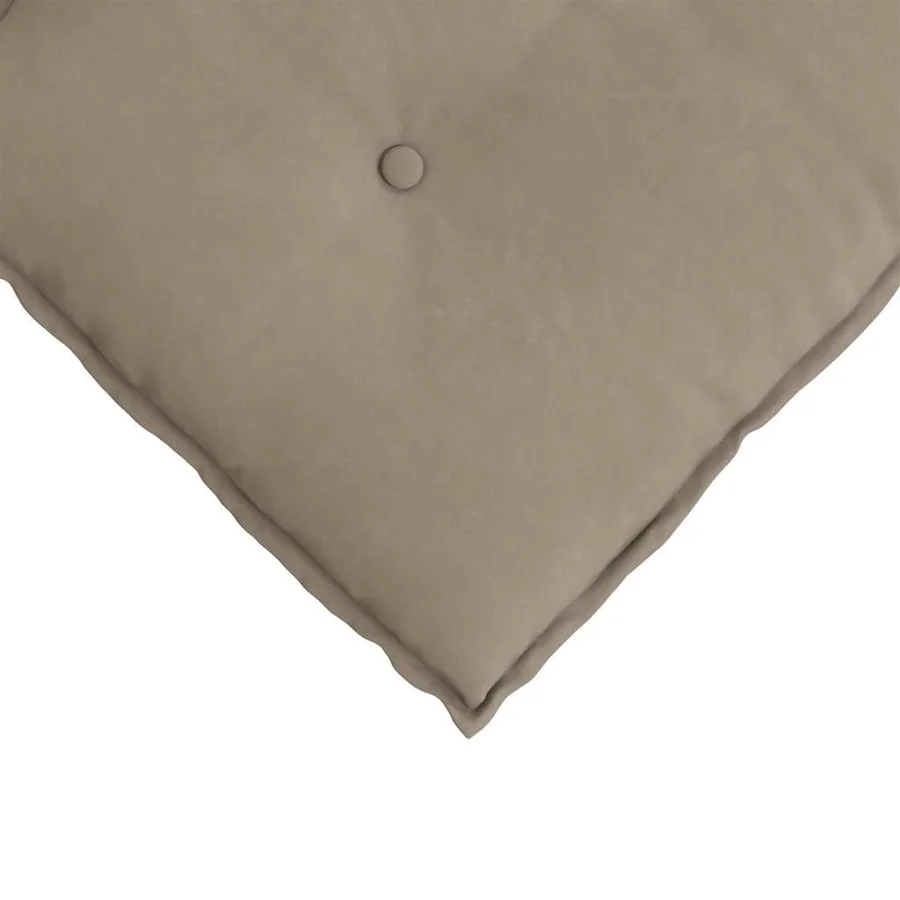 Coussin de Dos Taupe 80 x 50 cm Tissu en microfibre - 7