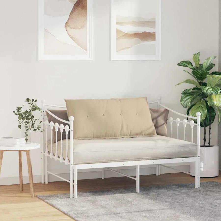 Coussin de Dos Crème 100 x 19 x 50 cm tissu - 4