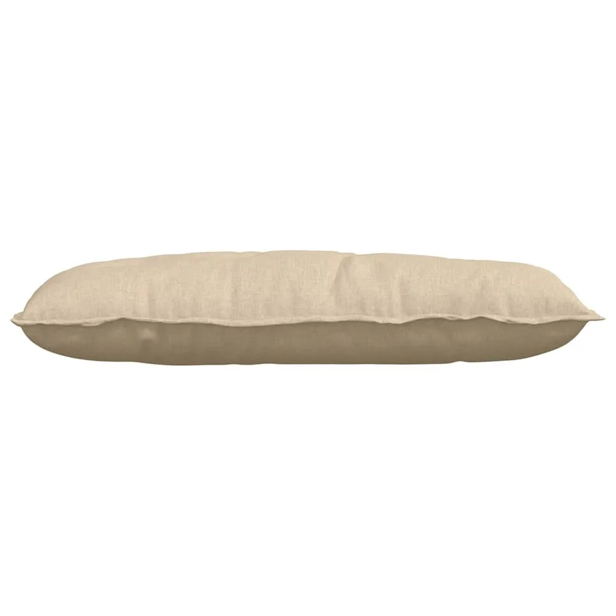 Coussin de Dos Crème 100 x 19 x 50 cm tissu - 5