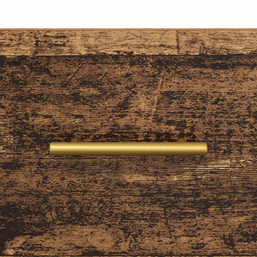 Table de chevet avec tiroir 2 pcs Bois ancien 40 x 35 x 47,5 cm - 10