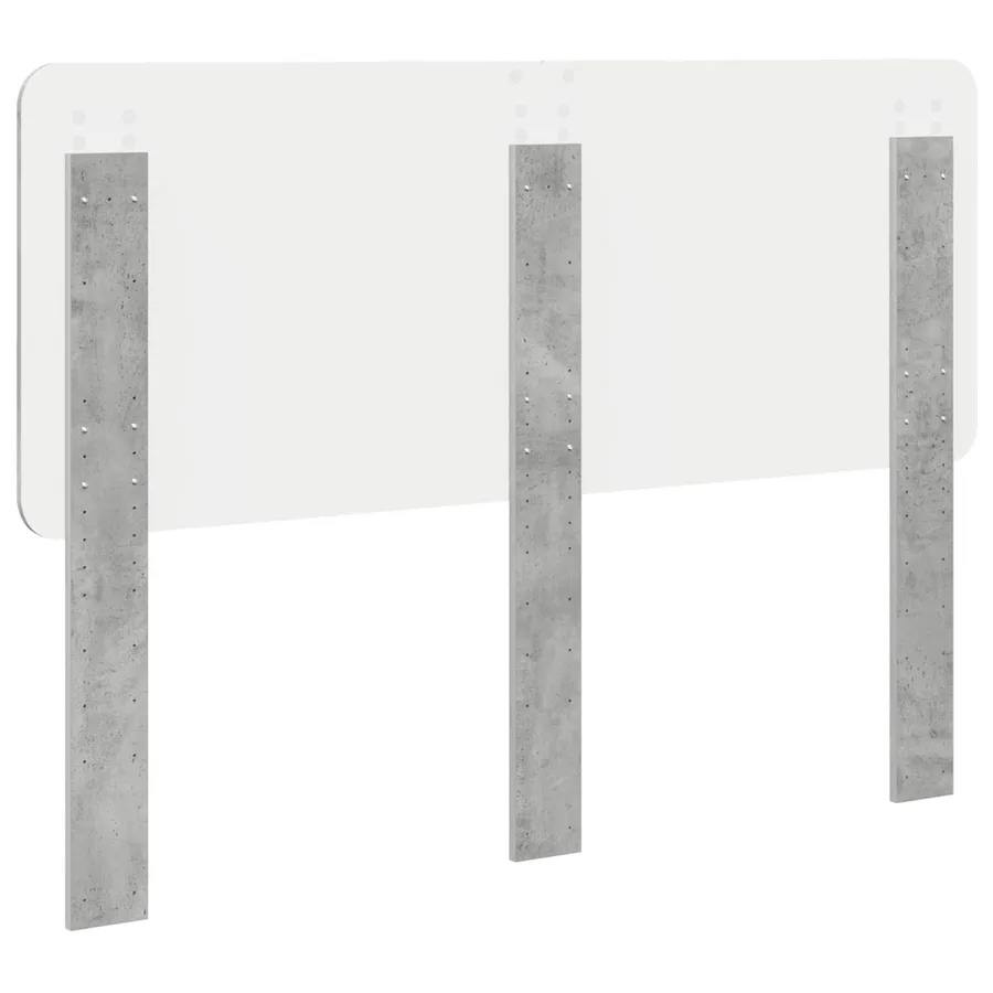 Tête de lit Gris béton Bois d'ingénierie - 6