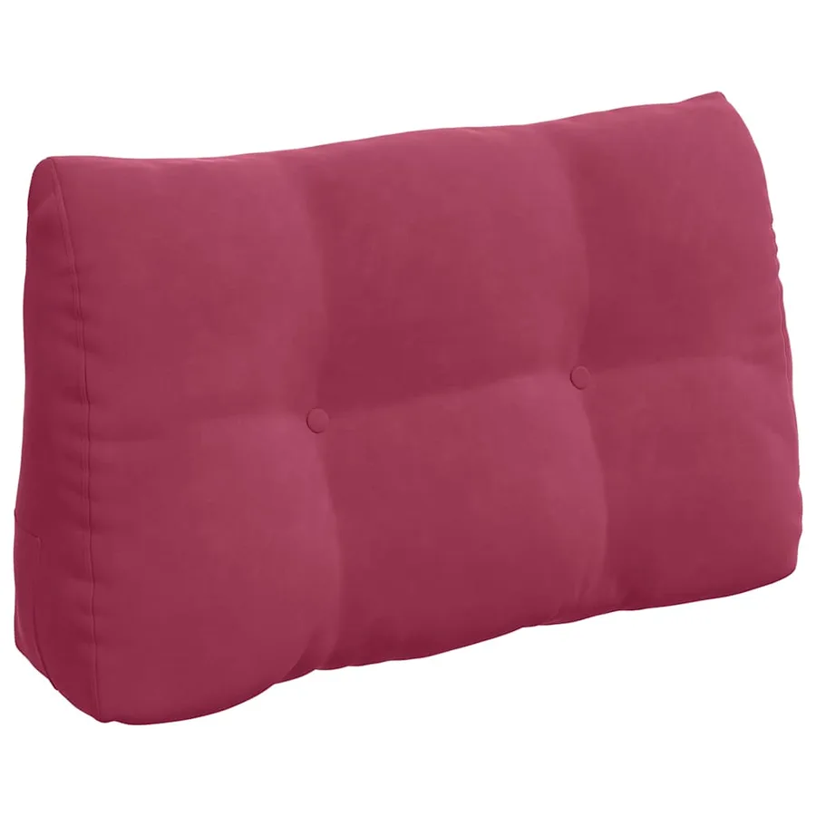 Coussin de Dos Bordeaux 80 x 24 x 50 cm Velours - 2