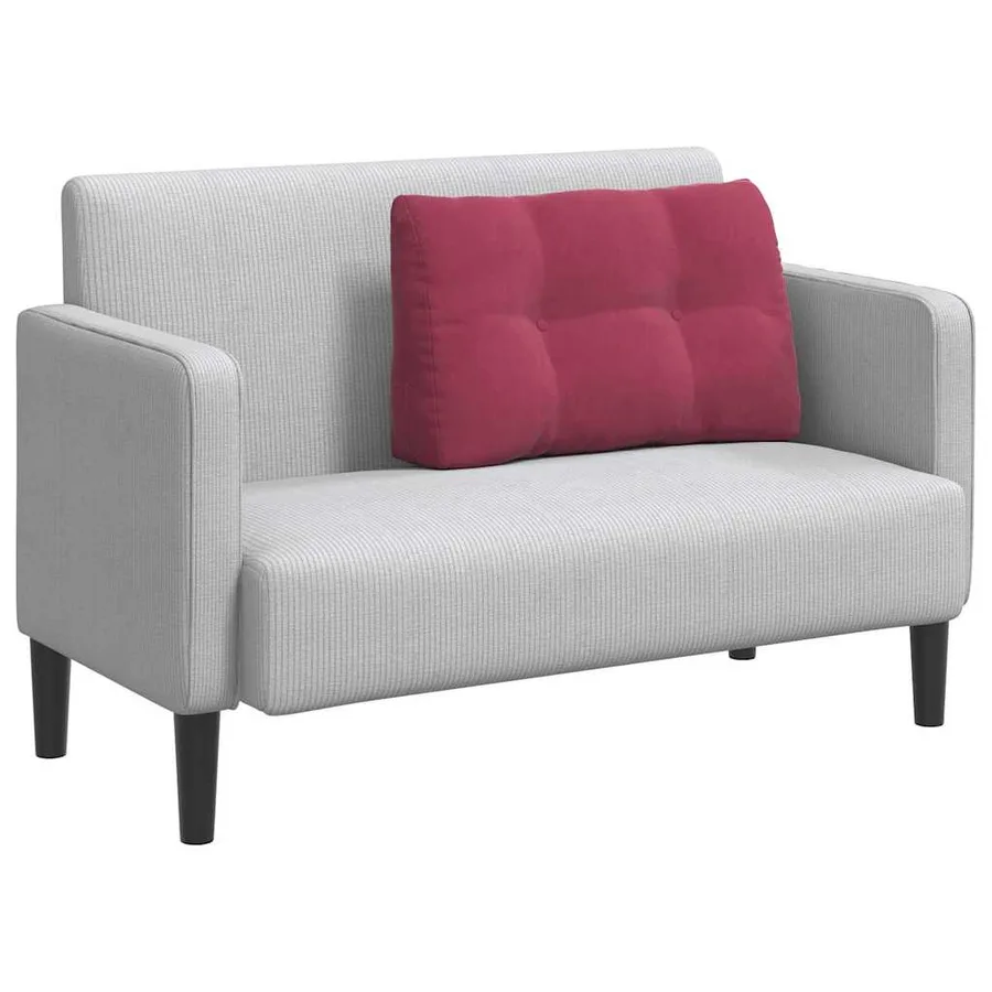 Coussin de Dos Bordeaux 80 x 24 x 50 cm Velours - 3
