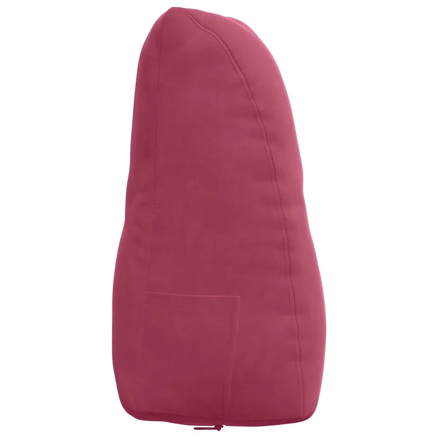 Coussin de Dos Bordeaux 80 x 24 x 50 cm Velours - 7