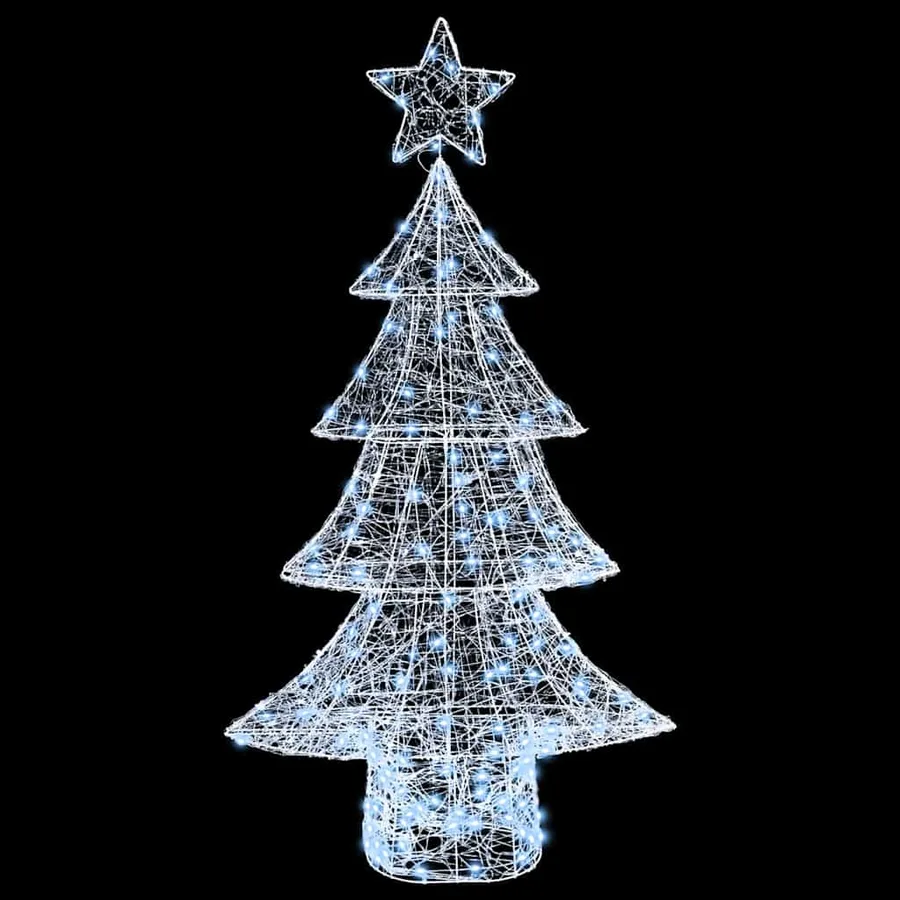 Sapin de Noël avec 160 LED Blanc froid 150 cm Acrylique - 5