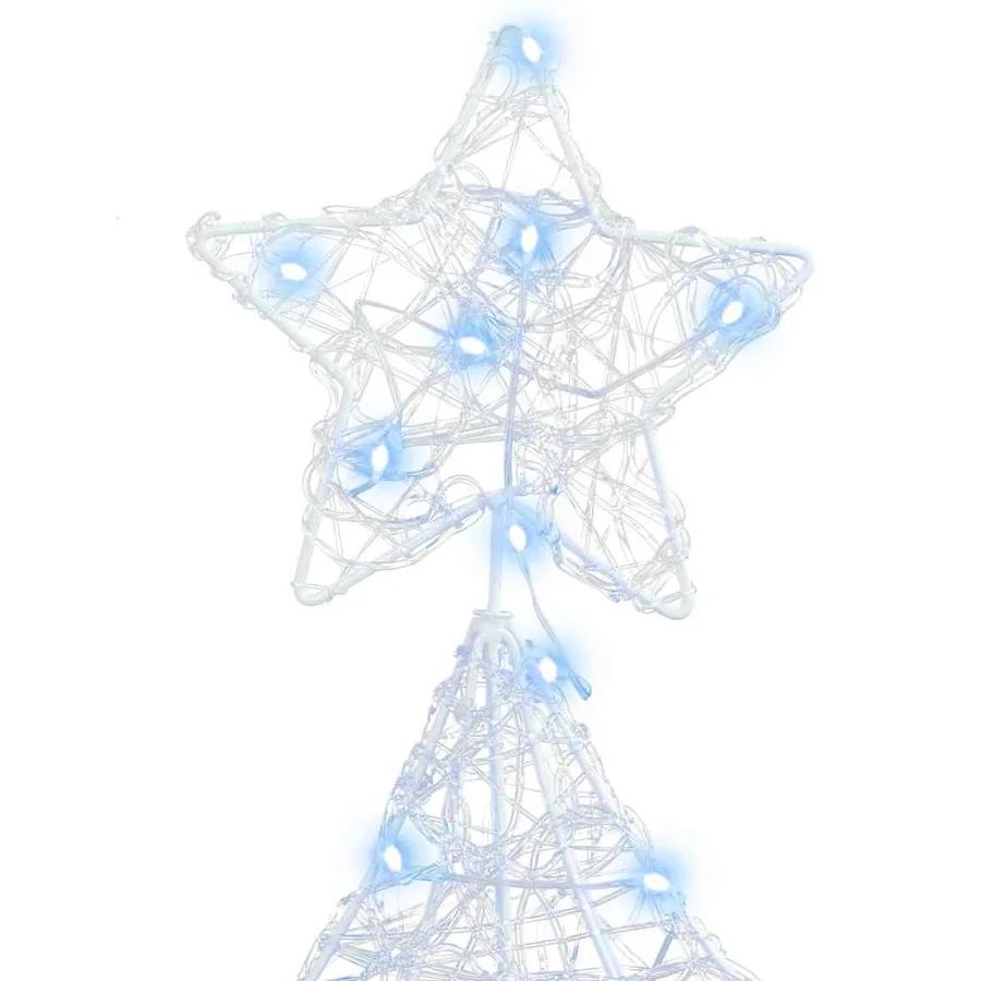 Sapin de Noël avec 160 LED Blanc froid 150 cm Acrylique - 7