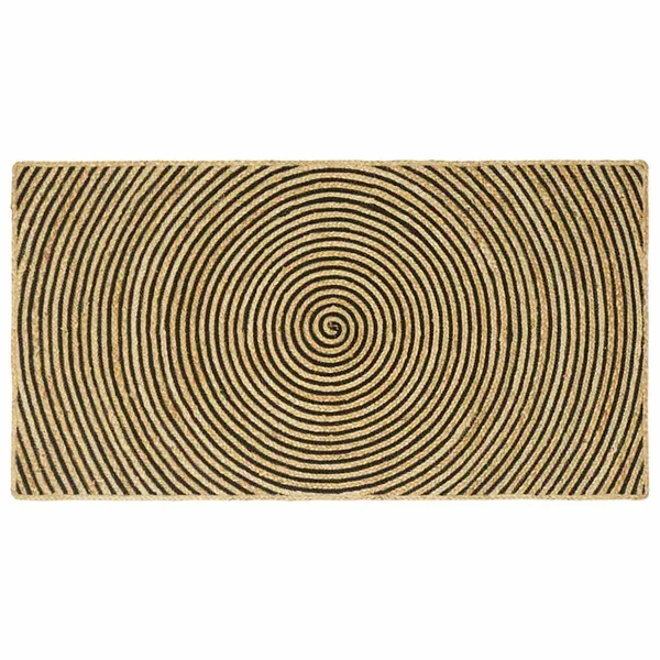 Tapis de surface Noir 80 x 150 cm Jute
