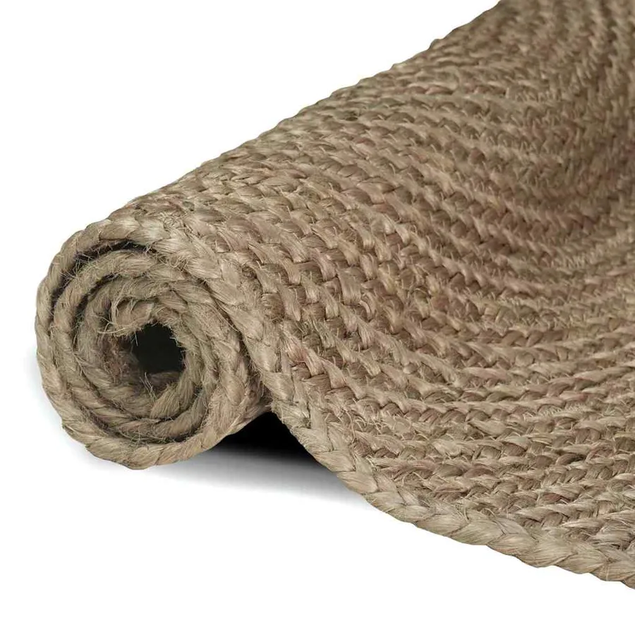 Tapis de surface Gris 80 x 150 cm Jute - 3
