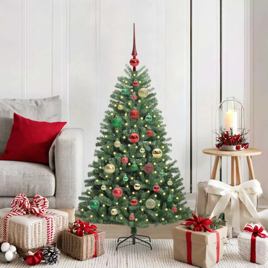 Sapin de Noël Artificiel à Branches Articulées Vert 120 cm