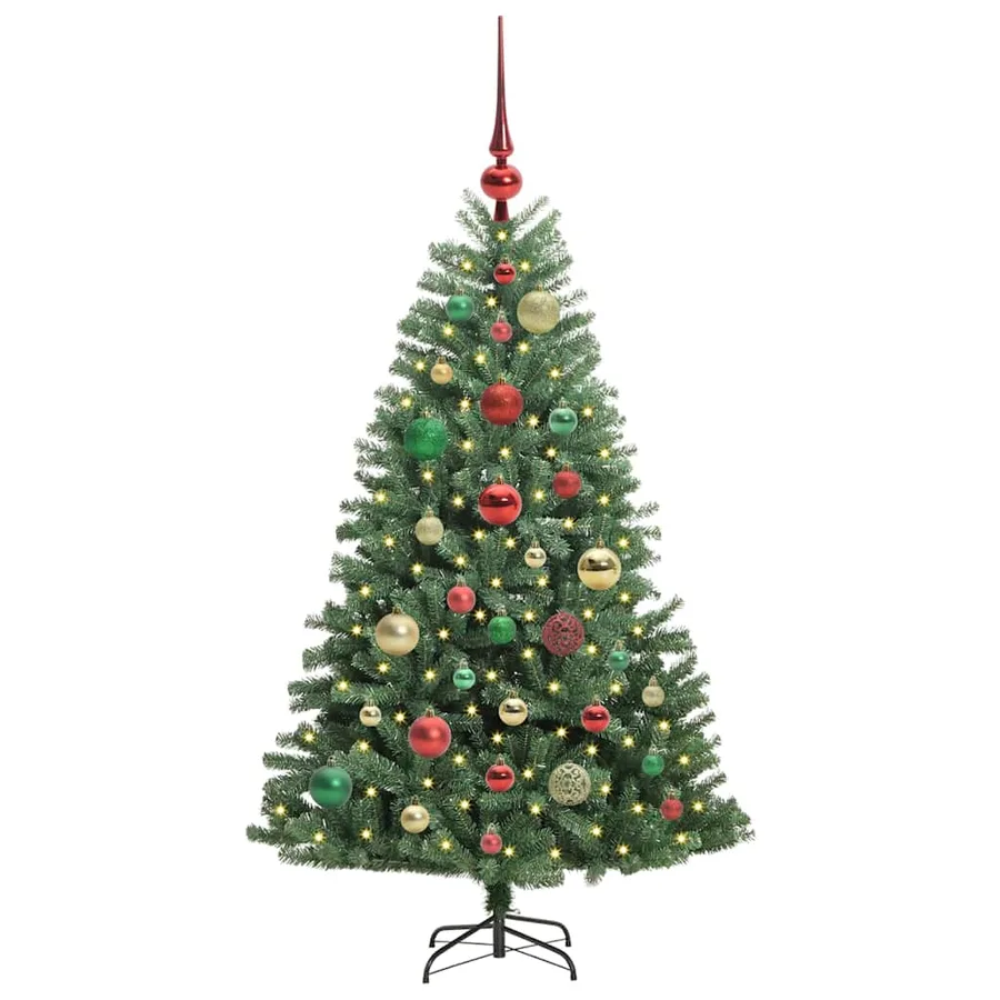 Sapin de Noël Artificiel à Branches Articulées Vert 120 cm - 3