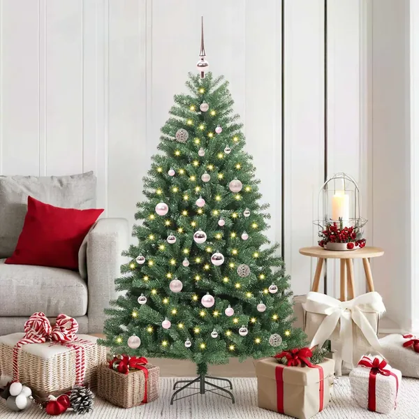 Sapin de Noël Artificiel à Branches Articulées Vert 150 cm