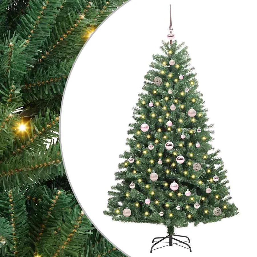 Sapin de Noël Artificiel à Branches Articulées Vert 150 cm - 2