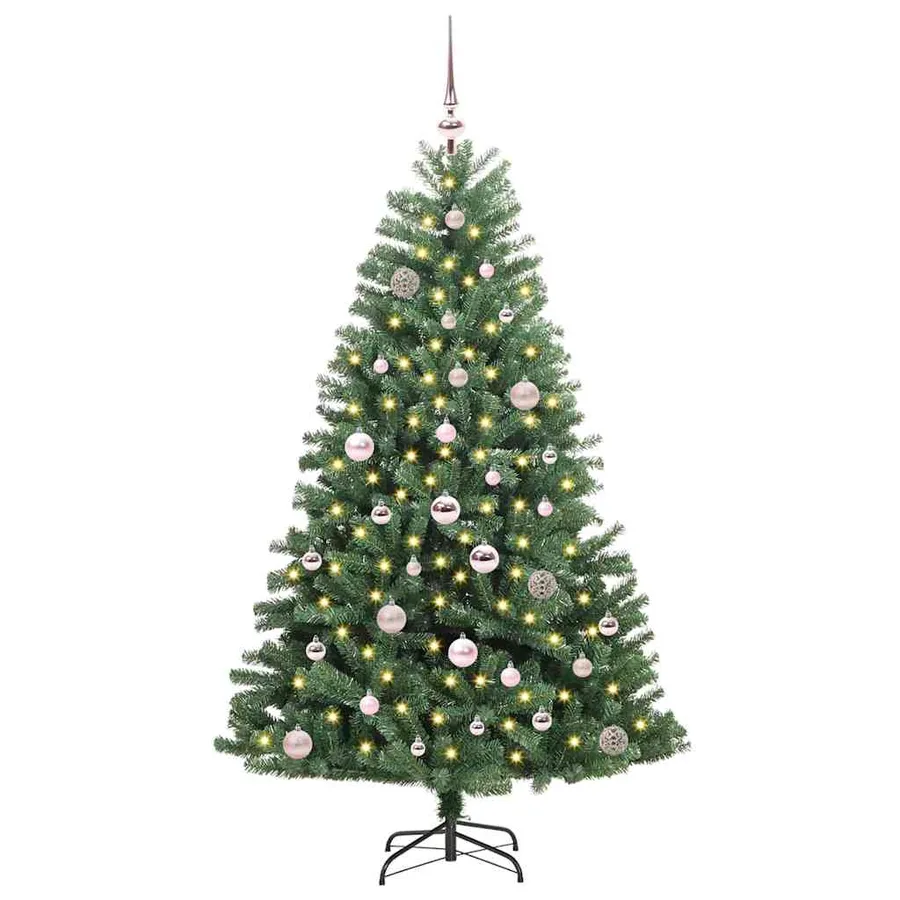 Sapin de Noël Artificiel à Branches Articulées Vert 150 cm - 3