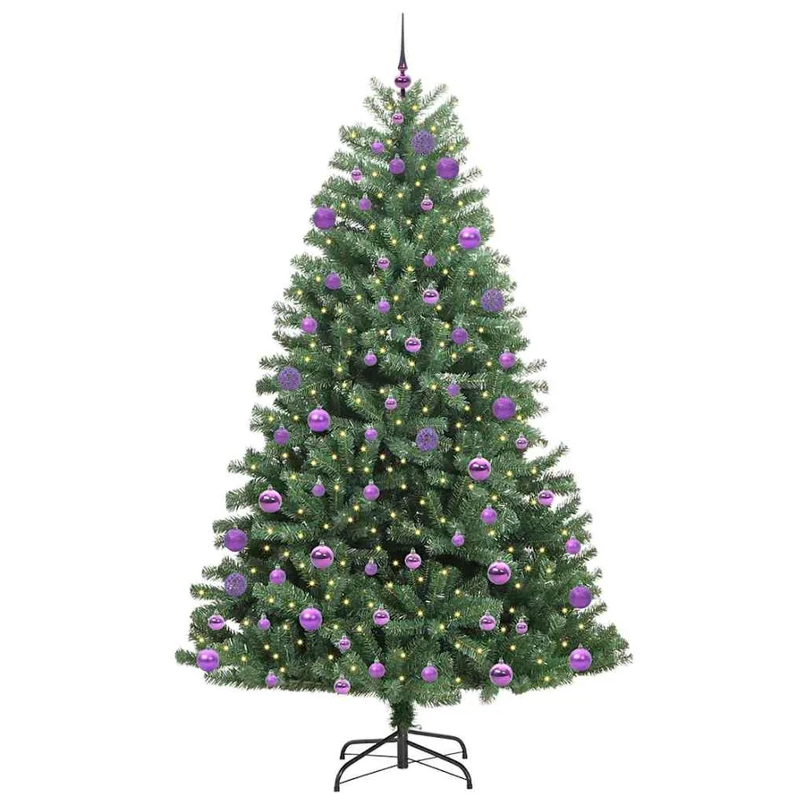 Sapin de Noël Artificiel à Branches Articulées Vert 240 cm - 3