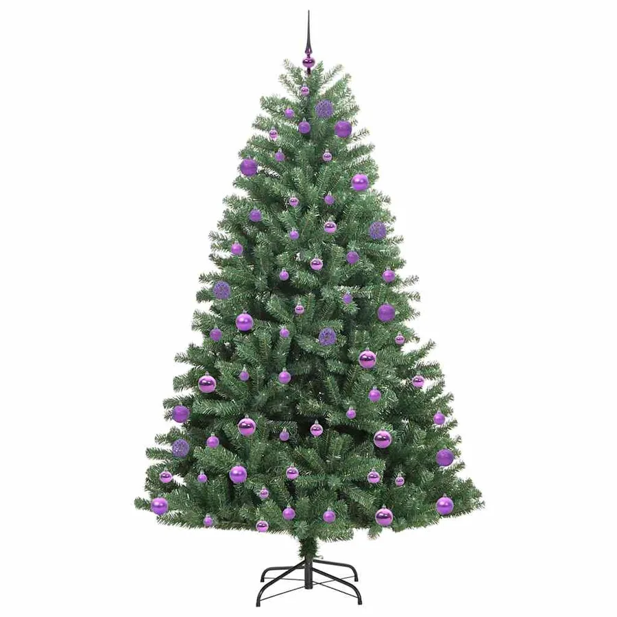 Sapin de Noël Artificiel à Branches Articulées Vert 240 cm - 4
