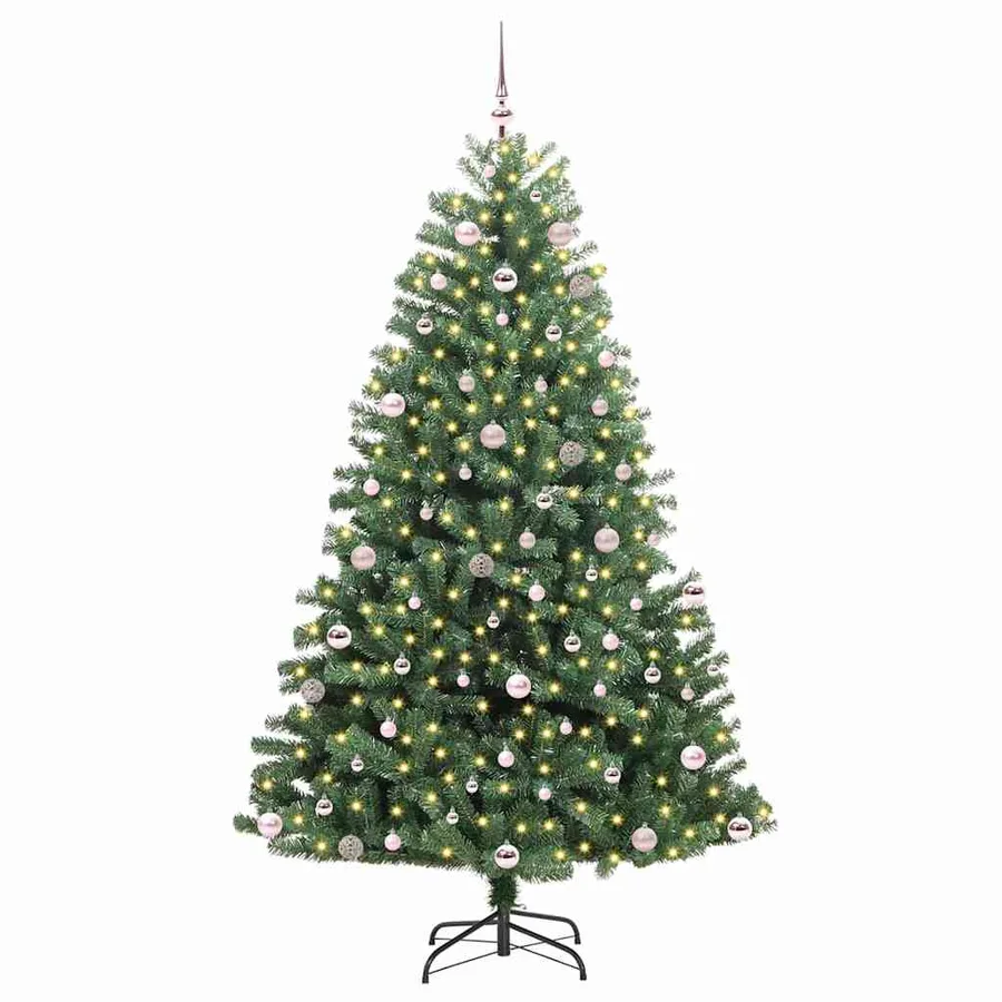 Sapin de Noël Artificiel à Branches Articulées Vert 240 cm - 3