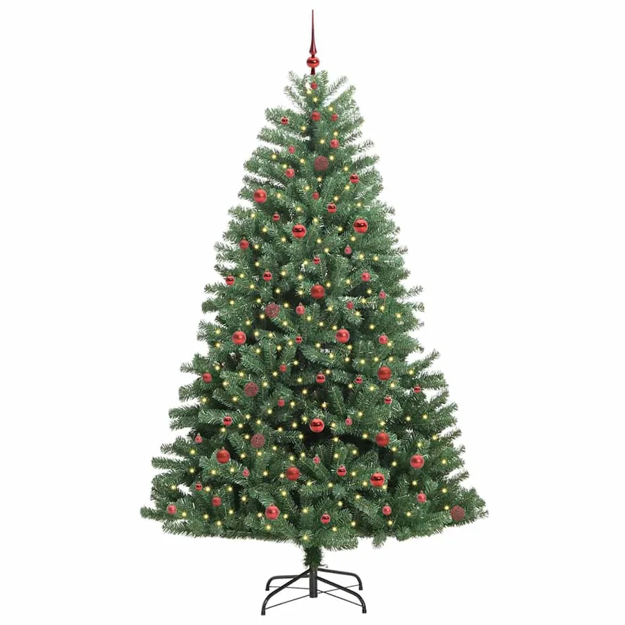 Sapin de Noël Artificiel à Branches Articulées Vert 240 cm - 3