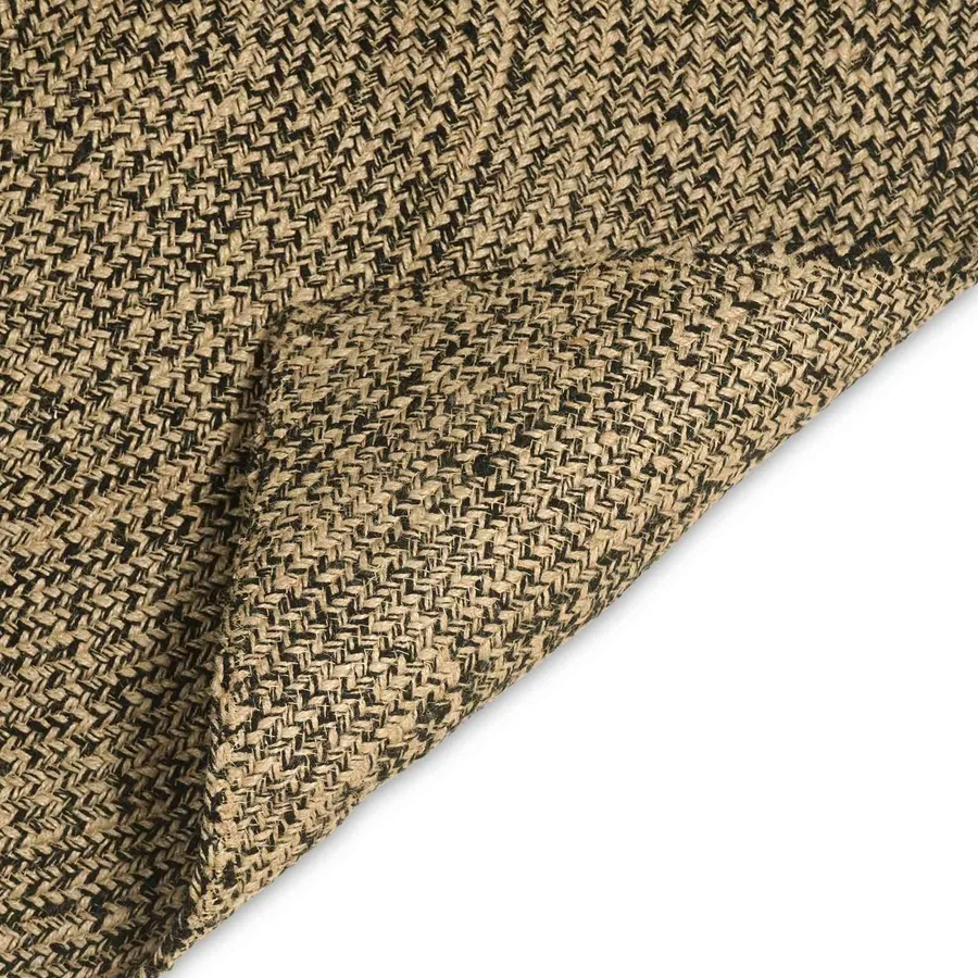 Tapis de surface Naturel et noir 60 x 110 cm Jute - 4