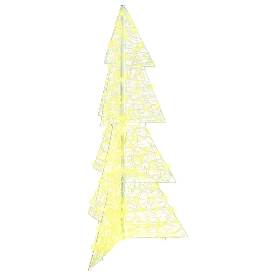 Sapin de Noël avec 160 LED Blanc chaud 150 cm Acrylique - 2