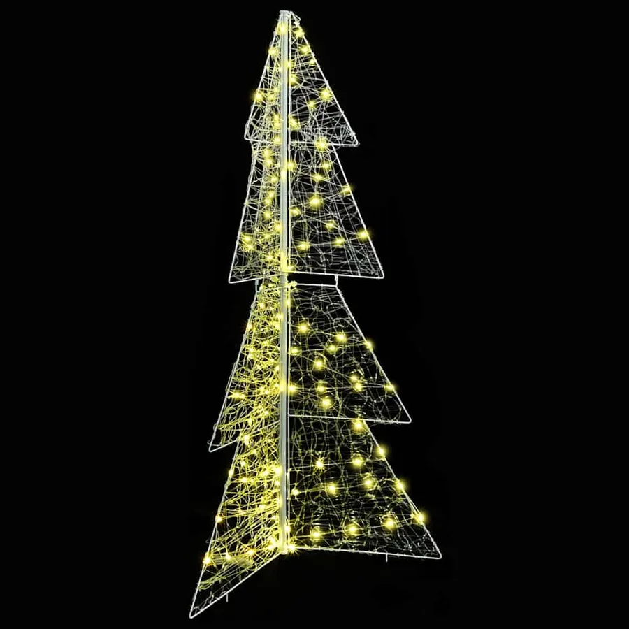 Sapin de Noël avec 160 LED Blanc chaud 150 cm Acrylique - 5